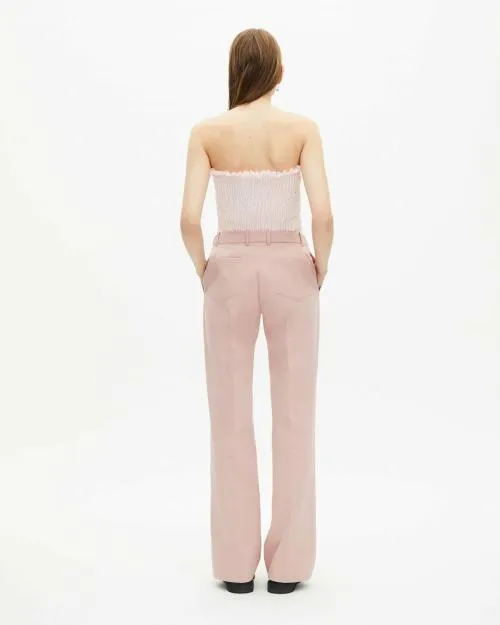 Women Shirts and Tops The Kooples Pink Smocked Bustier Top Lila