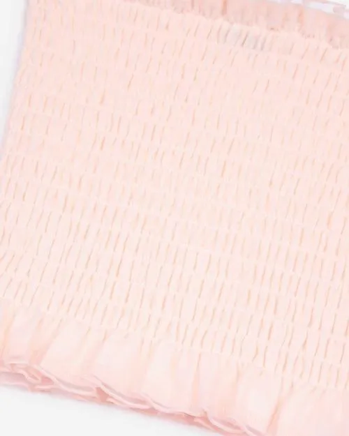 Women Shirts and Tops The Kooples Pink Smocked Bustier Top Lila