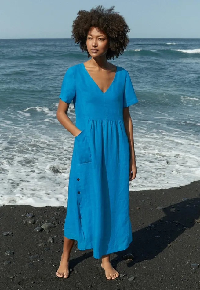 Women Shortsleeve Vneck Dress Peacock Poetry Fashion Dresses and Skirts