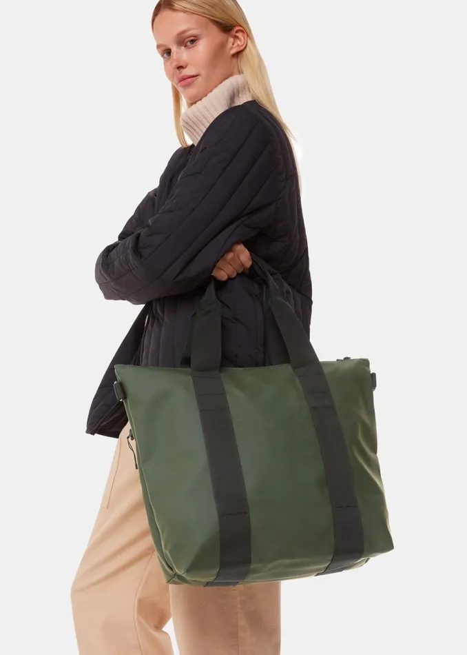 Women Shoulder Bags and Tote Bags Whistles Dark Green Rains Tote Bag