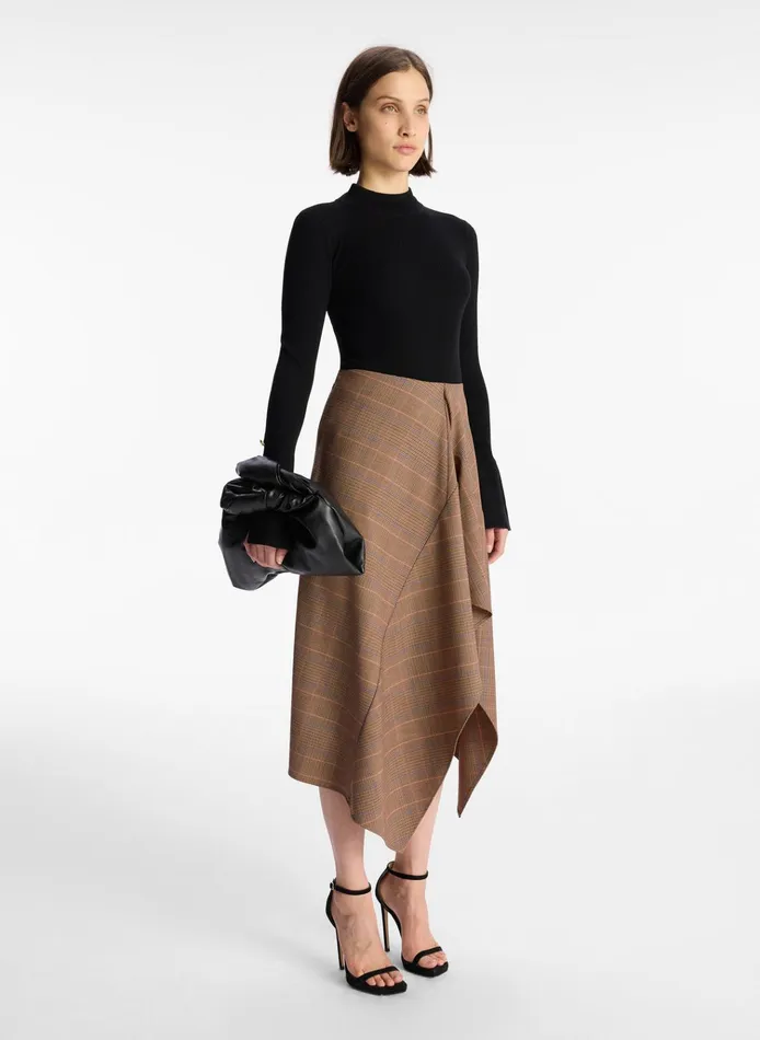 Women Skirts ALC Navy Midi Skirt Sable Multi