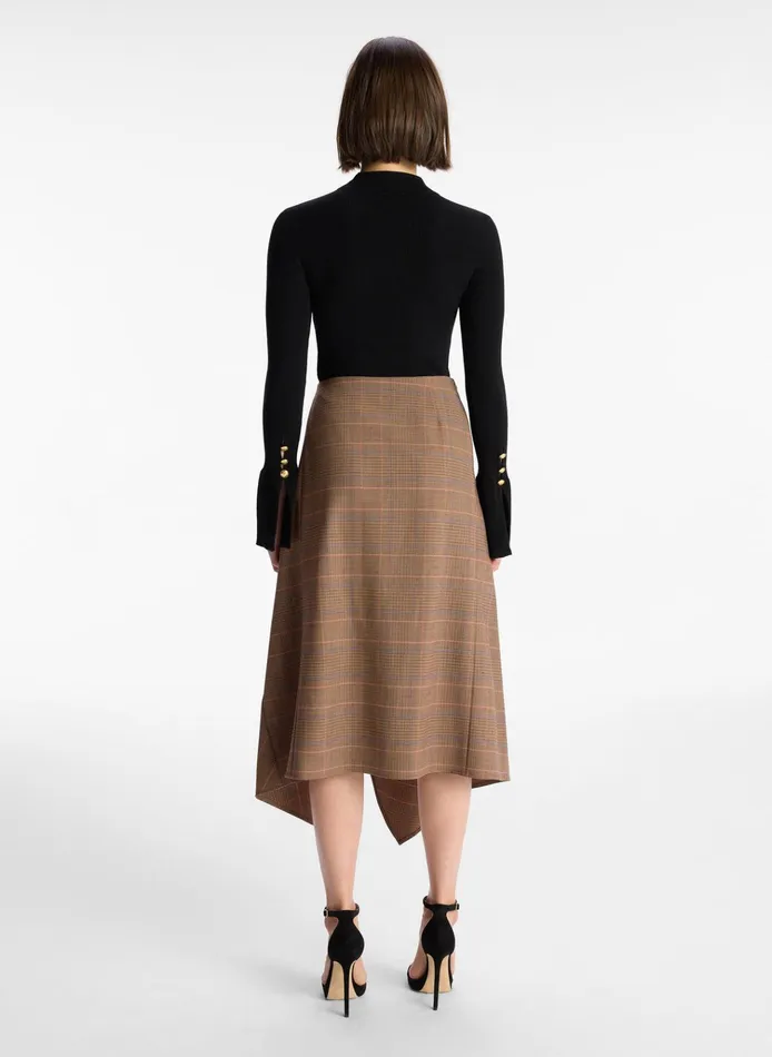Women Skirts ALC Navy Midi Skirt Sable Multi