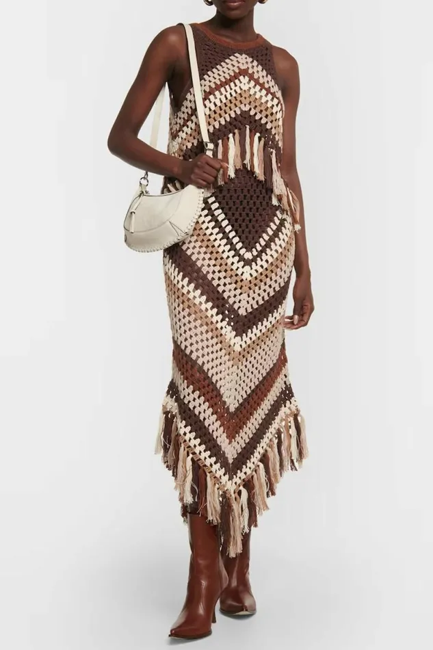 Women Skirts DODO BAR OR BREJACHA SKIRT Brown Combo Women Skirts DODO BAR OR BREJACHA SKIRT Brown Combo