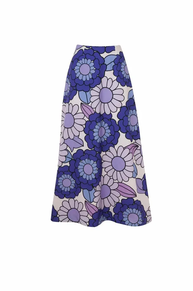 Women Skirts DODO BAR OR Maximilianne Skirt Lulu Print Purple