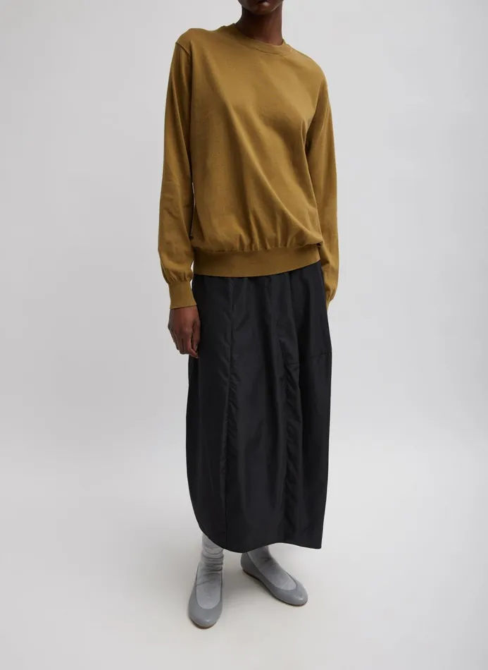 Women Skirts Tibi Nylon Asymmetrical Balloon Skirt Black