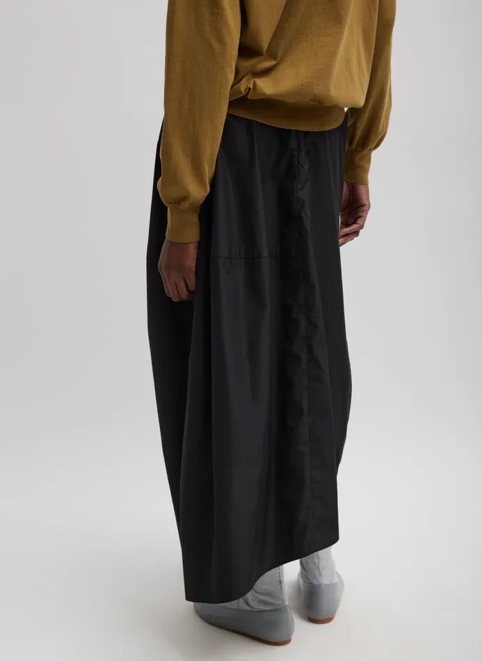 Women Skirts Tibi Nylon Asymmetrical Balloon Skirt Black