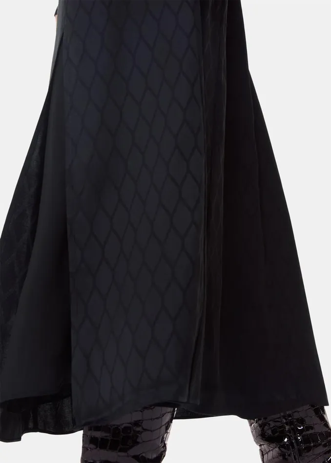 Women Skirts Whistles Black Diamond Jacquard Midi Skirt