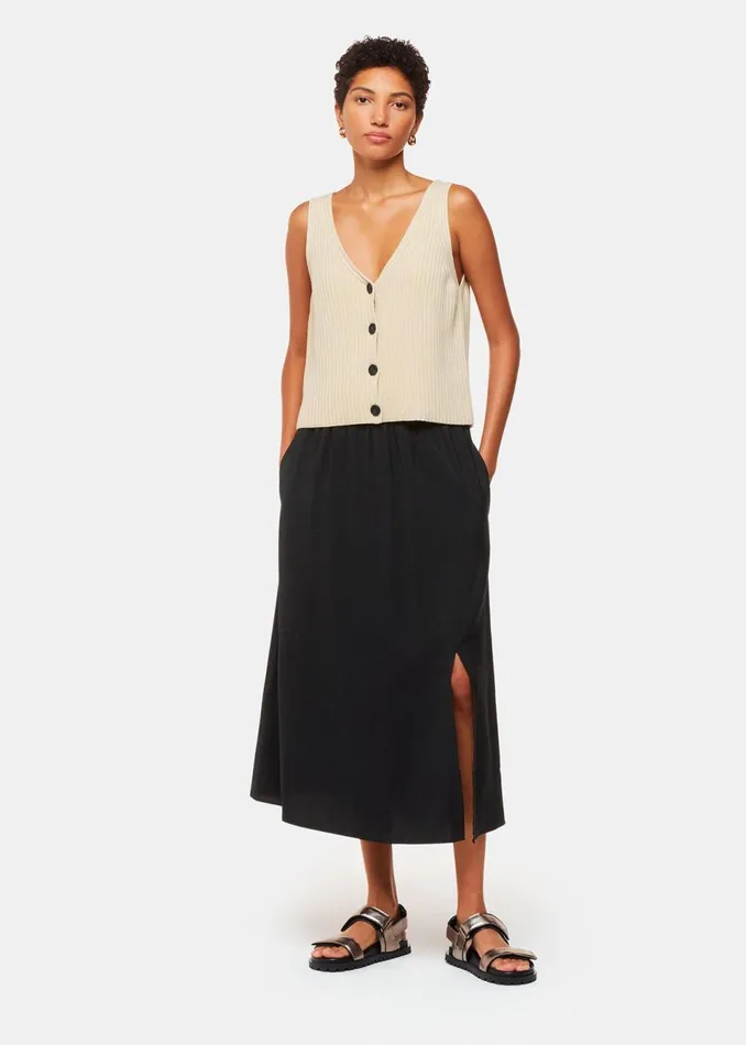 Women Skirts Whistles Black Eva Elasticated Waist Skirt