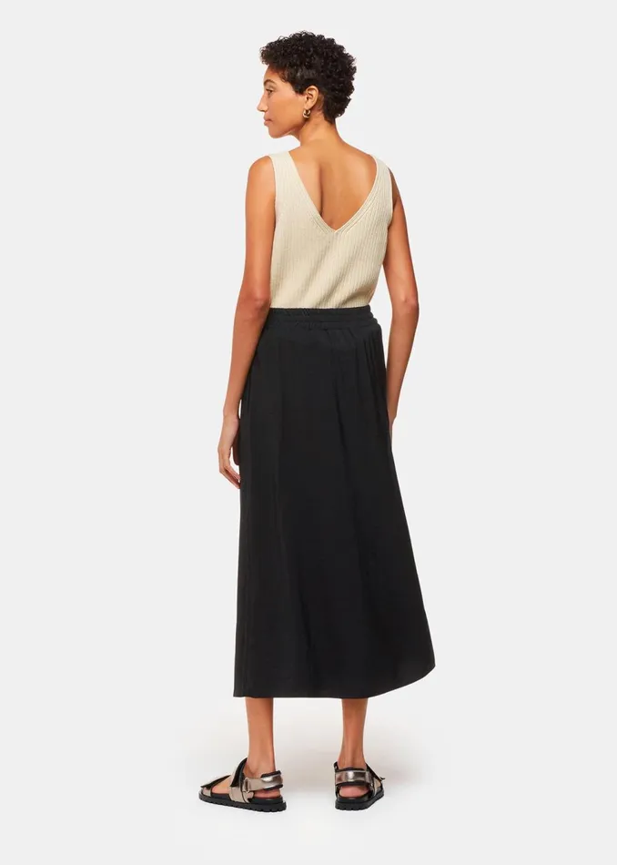 Women Skirts Whistles Black Eva Elasticated Waist Skirt