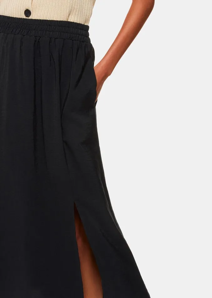 Women Skirts Whistles Black Eva Elasticated Waist Skirt