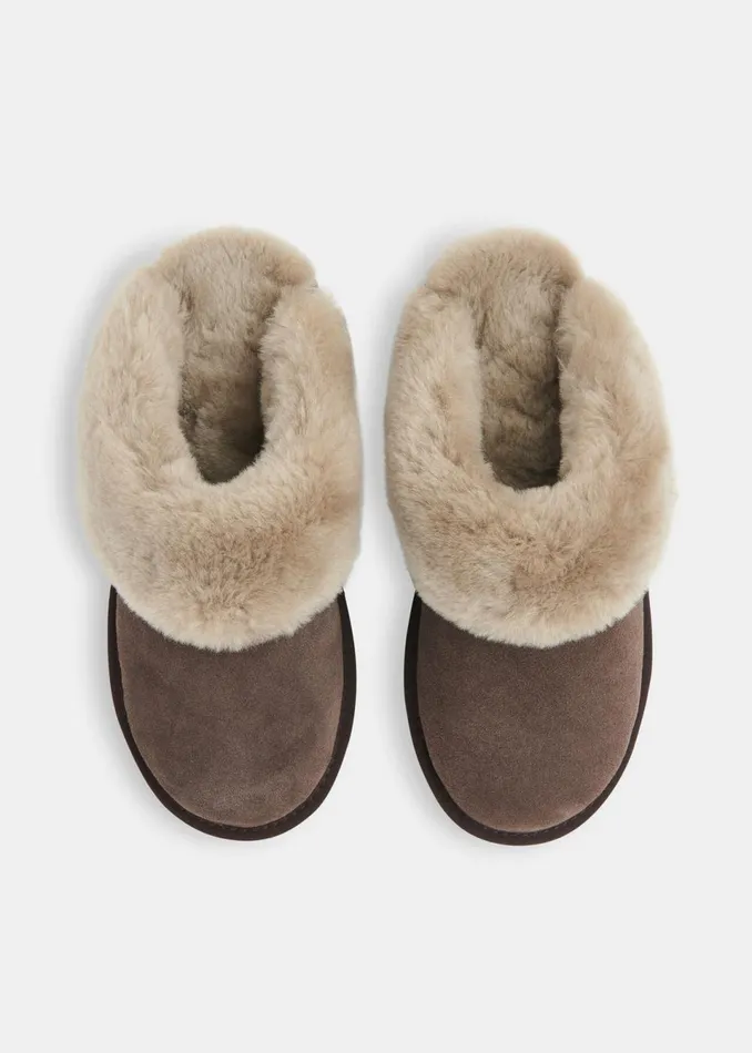 Women Slippers Whistles Taupe Emilia Cuff Slipper