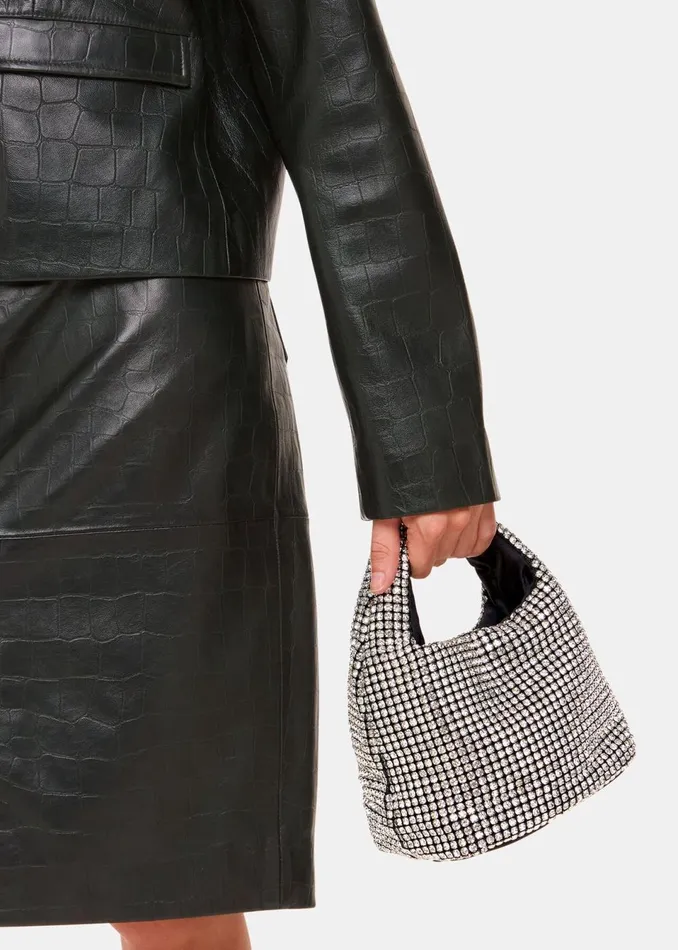 Women Small Bags and Clutches Whistles Black Luz Gem Mini Bag
