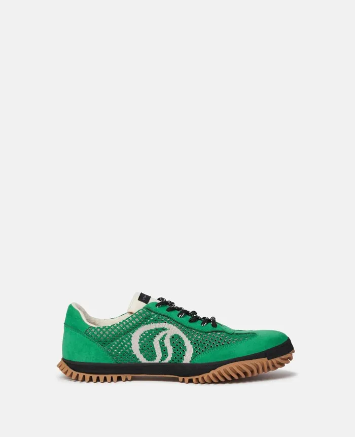 Women Sneakers Stella McCartney SWave Sport Mesh Paneled Sneakers Fern Green