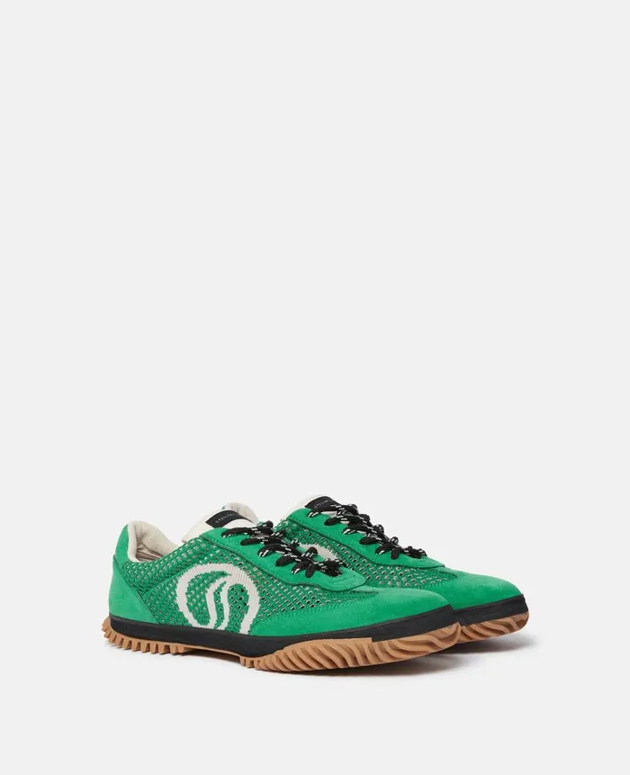 Women Sneakers Stella McCartney SWave Sport Mesh Paneled Sneakers Fern Green