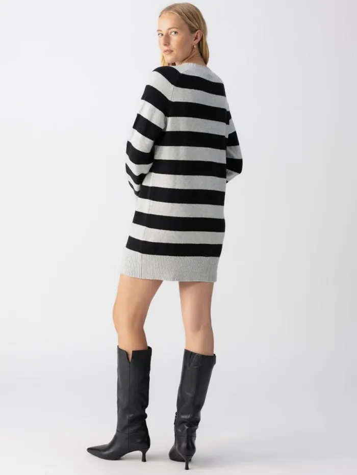 Women So Soft Sweater Dress Heather Grey Black Stripe Sanctuary Clothing Dresses and Jumpsuits Women So Soft Sweater Dress Heather Grey Black Stripe Sanctuary Clothing Dresses and Jumpsuits