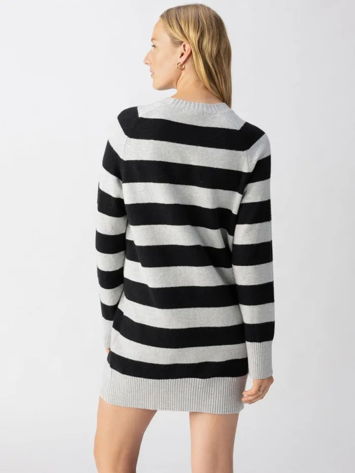 Women So Soft Sweater Dress Heather Grey Black Stripe Sanctuary Clothing Dresses and Jumpsuits Women So Soft Sweater Dress Heather Grey Black Stripe Sanctuary Clothing Dresses and Jumpsuits