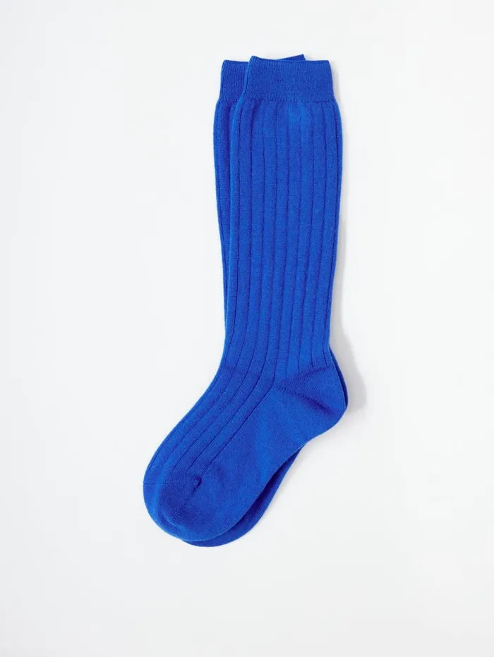 Women Socks Tibi Cashmere Socks Blue