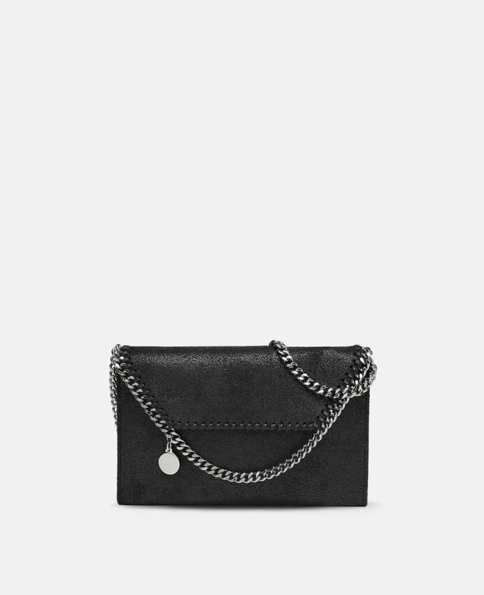Women Stella Icons Stella McCartney Falabella Wallet Crossbody Bag Black