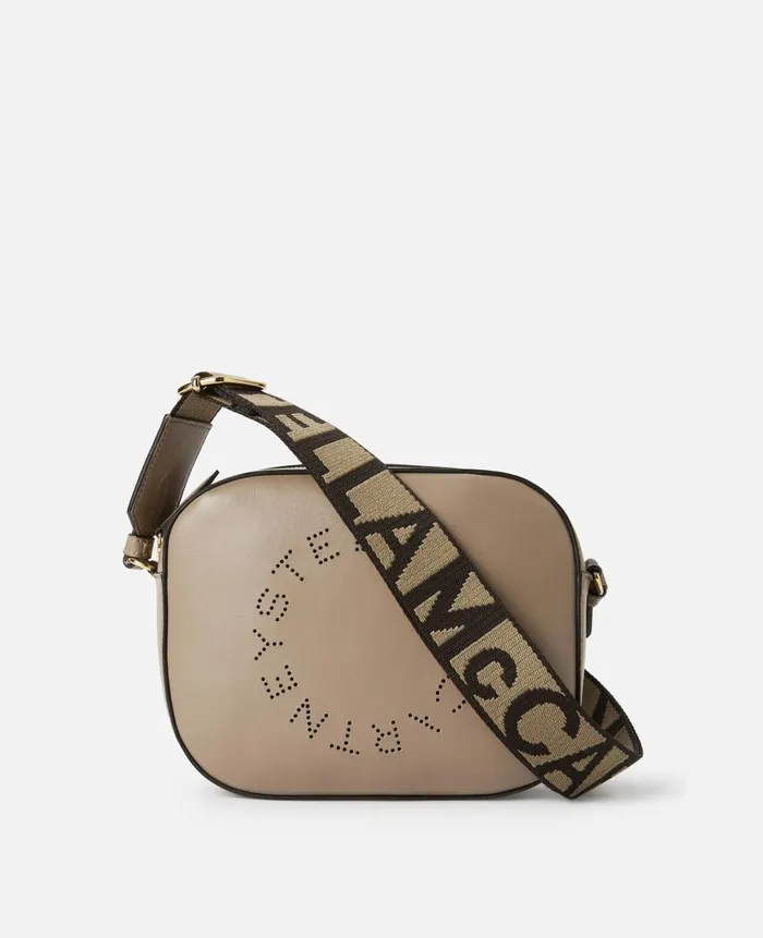 Women Stella Icons Stella McCartney Logo Crossbody Camera Bag Moss