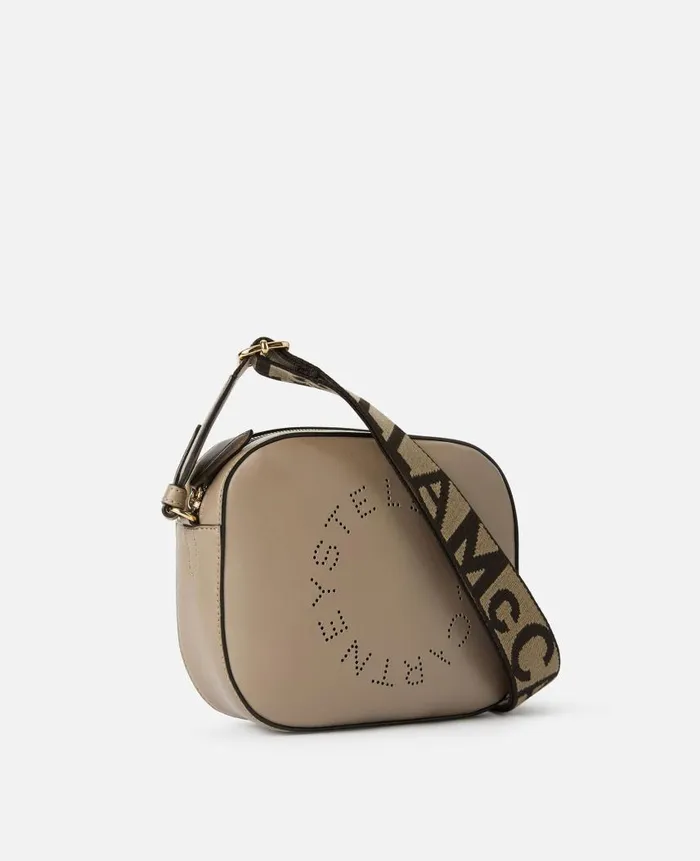 Women Stella Icons Stella McCartney Logo Crossbody Camera Bag Moss