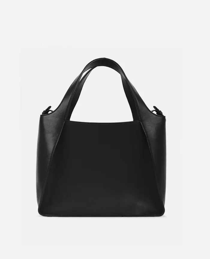 Women Stella Icons Stella McCartney Logo Crossbody Tote Bag Black