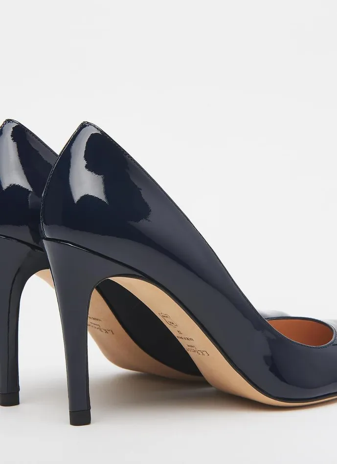 Women Stila Navy Patent Courts Navy Blue LKBennett Court Shoes Women Stila Navy Patent Courts Navy Blue LKBennett Court Shoes