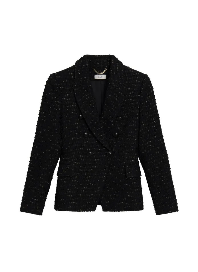 Women Suits ALC Chelsea Lurex Tweed Jacket Black