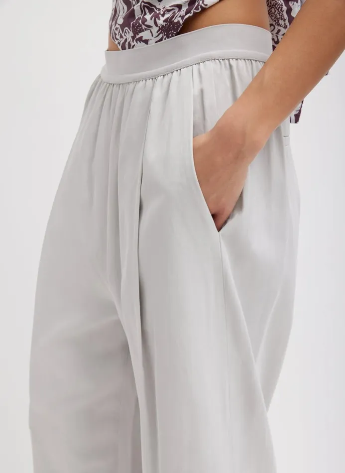Women Suits Tibi Drapey Suiting Marit Pull On Pant Stone