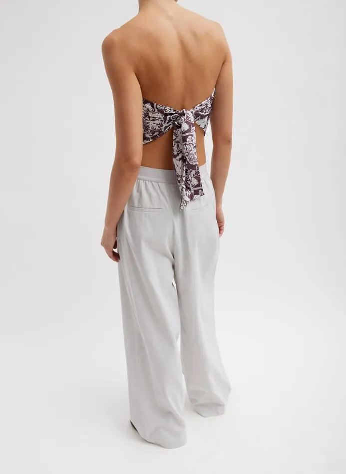 Women Suits Tibi Drapey Suiting Marit Pull On Pant Stone