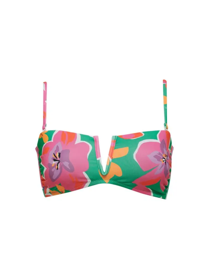 Women Super Bloom VWire Bandeau Bikini Top Multi Sanctuary Clothing Swim Tops Women Super Bloom VWire Bandeau Bikini Top Multi Sanctuary Clothing Swim Tops