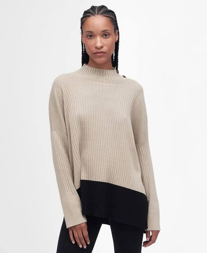 Women Sweaters and Knitwear Barbour Amal Knitted Jumper Light Fawn