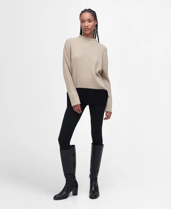 Women Sweaters and Knitwear Barbour Amal Knitted Jumper Light Fawn Women Sweaters and Knitwear Barbour Amal Knitted Jumper Light Fawn