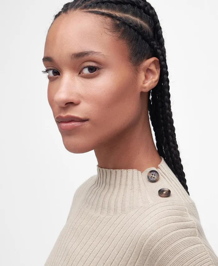 Women Sweaters and Knitwear Barbour Amal Knitted Jumper Light Fawn Women Sweaters and Knitwear Barbour Amal Knitted Jumper Light Fawn