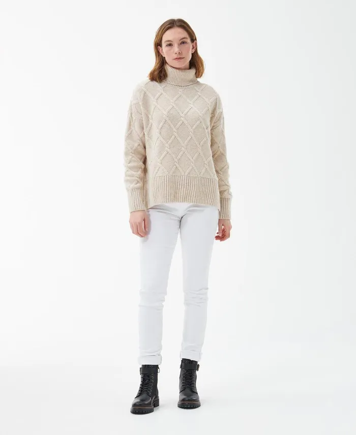 Women Sweaters and Knitwear Barbour Perch Knitted Jumper Oatmeal Women Sweaters and Knitwear Barbour Perch Knitted Jumper Oatmeal