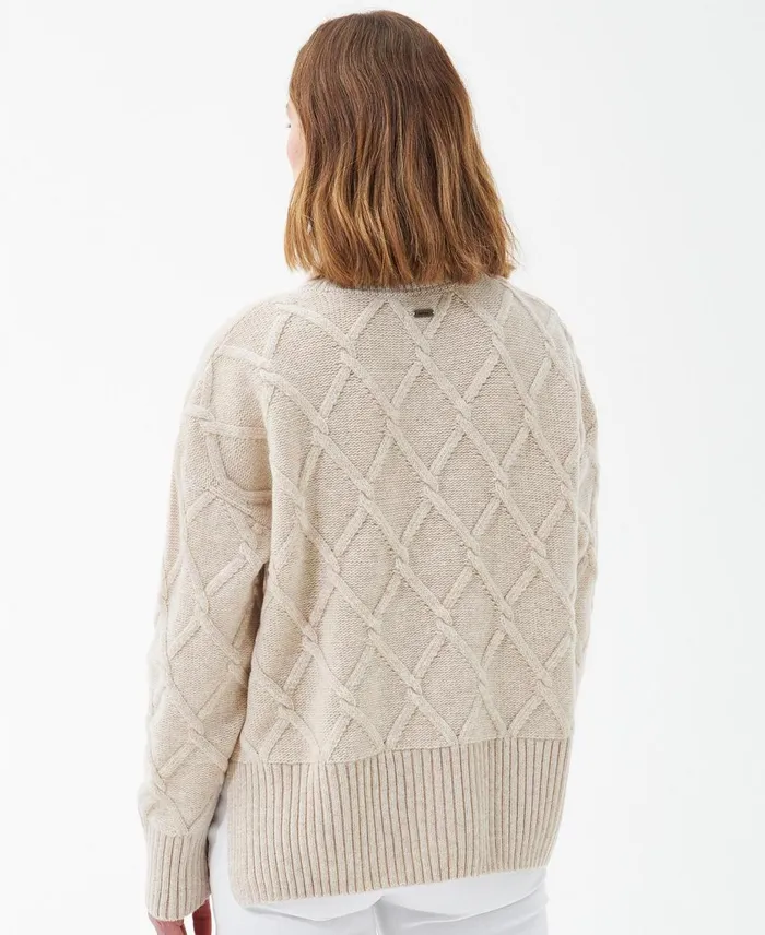 Women Sweaters and Knitwear Barbour Perch Knitted Jumper Oatmeal Women Sweaters and Knitwear Barbour Perch Knitted Jumper Oatmeal