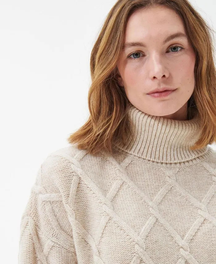 Women Sweaters and Knitwear Barbour Perch Knitted Jumper Oatmeal Women Sweaters and Knitwear Barbour Perch Knitted Jumper Oatmeal