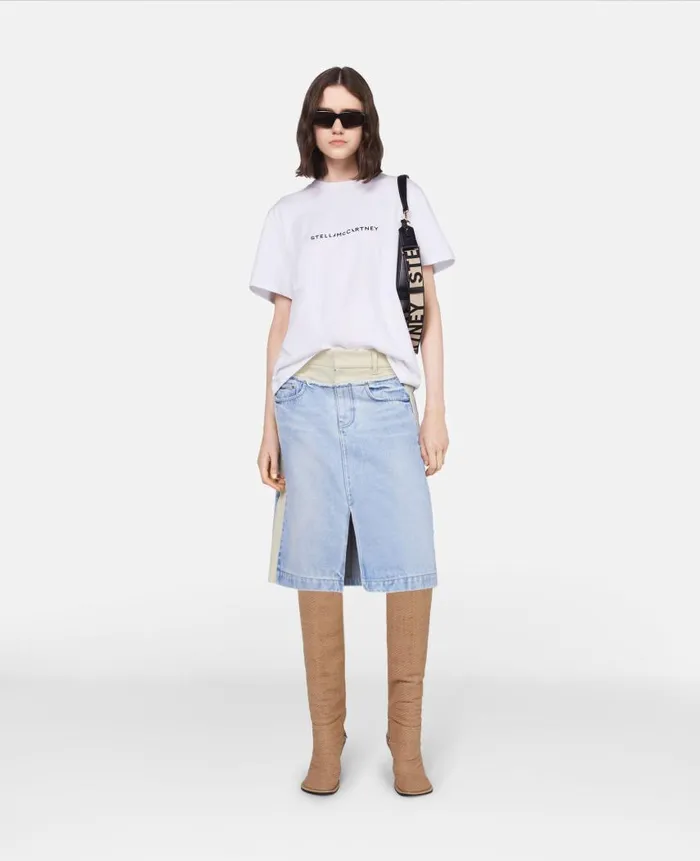 Women Sweatshirts And TShirts Stella McCartney Stella Iconics Logo Relaxed Fit TShirt Pure White Women Sweatshirts And TShirts Stella McCartney Stella Iconics Logo Relaxed Fit TShirt Pure White