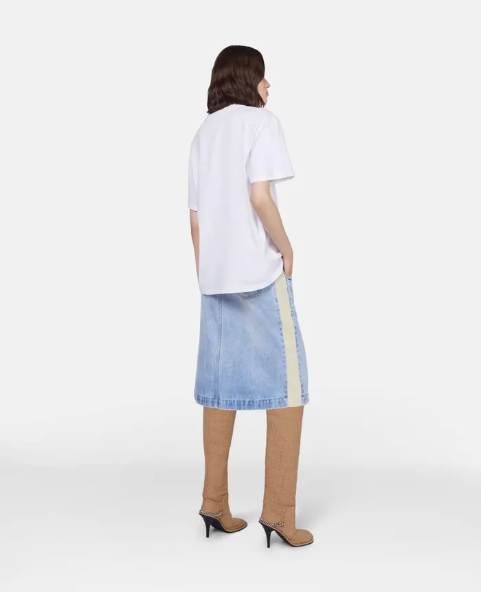 Women Sweatshirts And TShirts Stella McCartney Stella Iconics Logo Relaxed Fit TShirt Pure White Women Sweatshirts And TShirts Stella McCartney Stella Iconics Logo Relaxed Fit TShirt Pure White