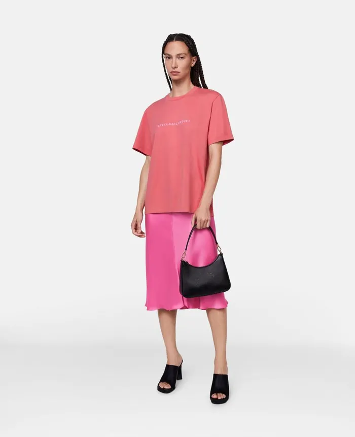 Women Sweatshirts And TShirts Stella McCartney Stella Iconics Logo Relaxed Fit TShirt Raspberry Women Sweatshirts And TShirts Stella McCartney Stella Iconics Logo Relaxed Fit TShirt Raspberry