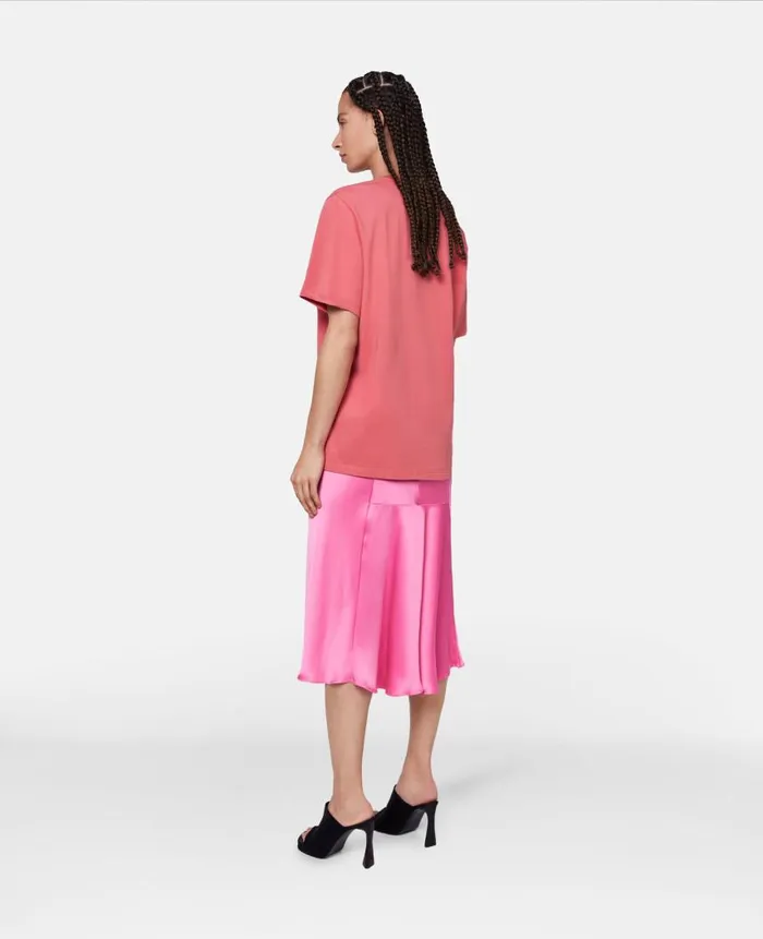 Women Sweatshirts And TShirts Stella McCartney Stella Iconics Logo Relaxed Fit TShirt Raspberry Women Sweatshirts And TShirts Stella McCartney Stella Iconics Logo Relaxed Fit TShirt Raspberry