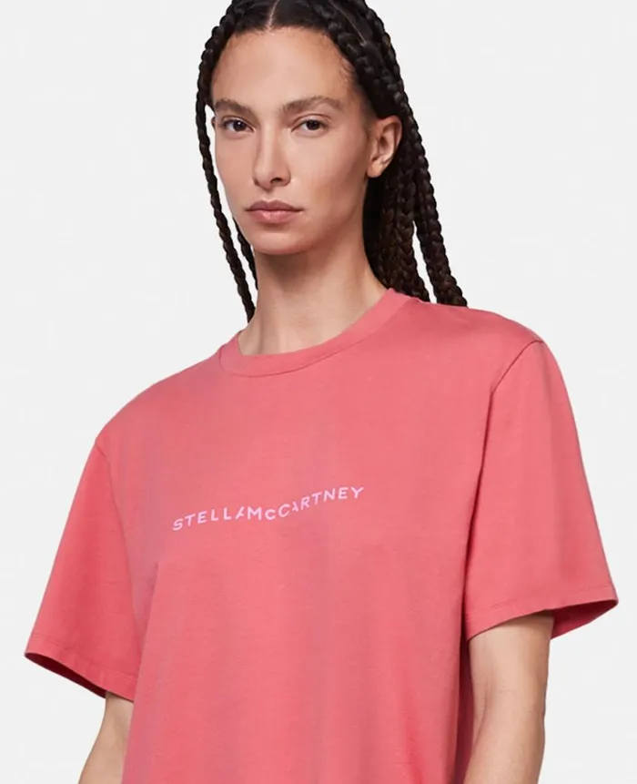 Women Sweatshirts And TShirts Stella McCartney Stella Iconics Logo Relaxed Fit TShirt Raspberry Women Sweatshirts And TShirts Stella McCartney Stella Iconics Logo Relaxed Fit TShirt Raspberry