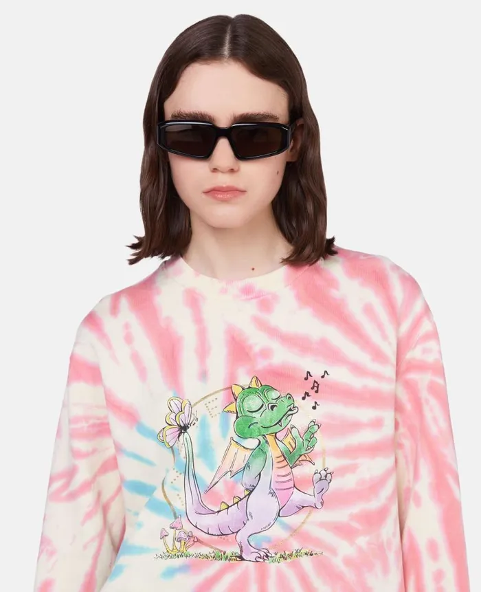 Women Sweatshirts And TShirts Stella McCartney Year Of The Dragon TieDye Sweatshirt Multicolour Women Sweatshirts And TShirts Stella McCartney Year Of The Dragon TieDye Sweatshirt Multicolour