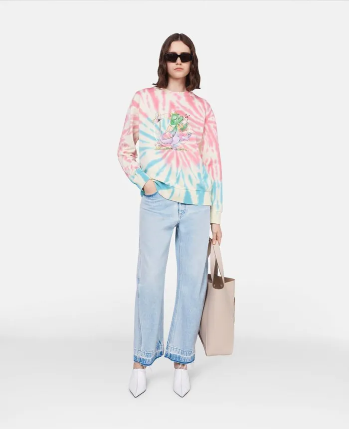 Women Sweatshirts And TShirts Stella McCartney Year Of The Dragon TieDye Sweatshirt Multicolour Women Sweatshirts And TShirts Stella McCartney Year Of The Dragon TieDye Sweatshirt Multicolour