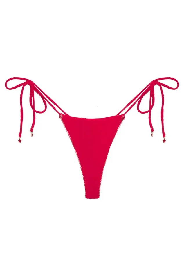 Women Swim For Love and Lemons Sabrina Bikini Bottoms Red Women Swim For Love and Lemons Sabrina Bikini Bottoms Red