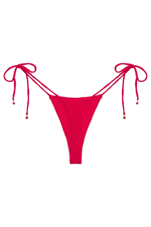 Women Swim For Love and Lemons Sabrina Bikini Bottoms Red Women Swim For Love and Lemons Sabrina Bikini Bottoms Red
