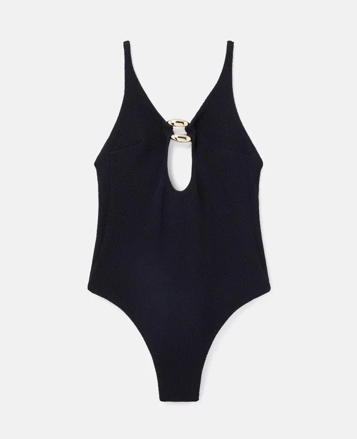 Women Swimwear Stella McCartney Falabella Pop CutOut Swimsuit Black