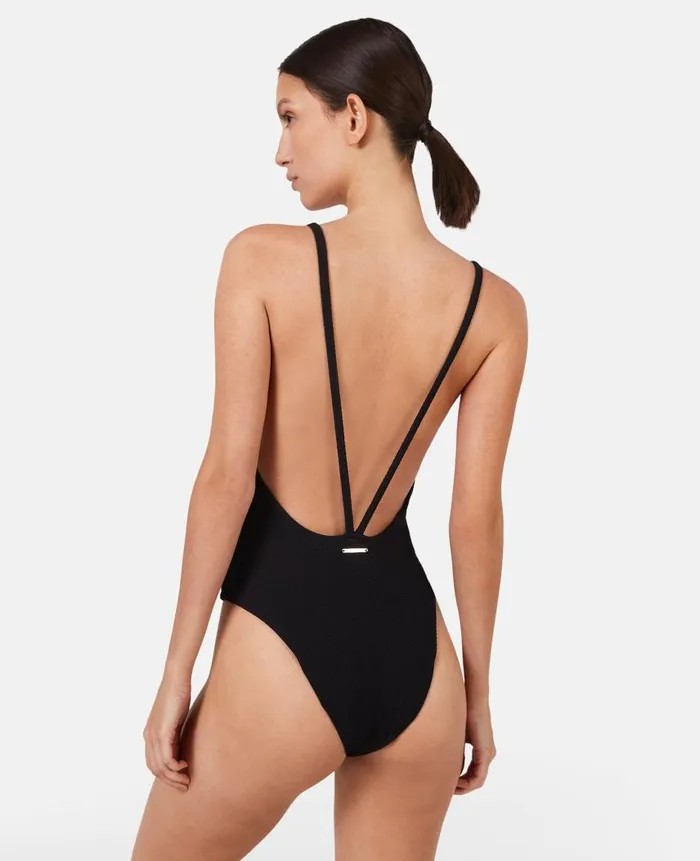 Women Swimwear Stella McCartney Falabella Pop CutOut Swimsuit Black