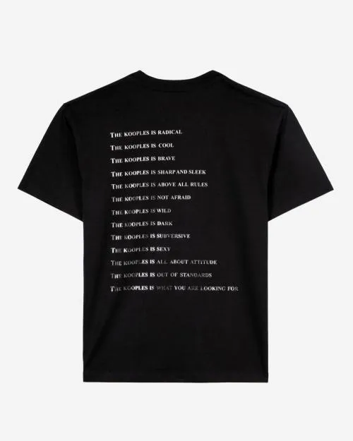 Women Tshirts The Kooples Black What Is Rhinestone TShirt Black