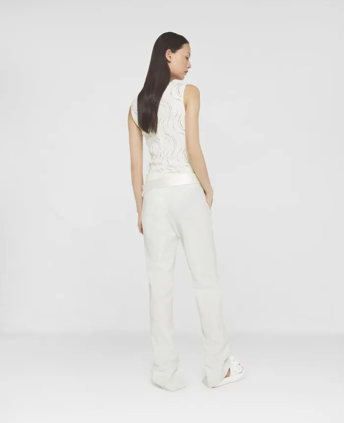 Women Tailoring Stella McCartney Twill Tailored Dinner Trousers Cream