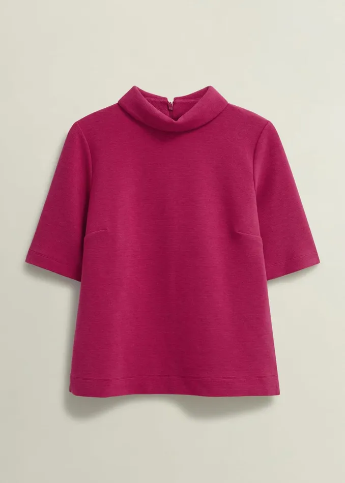 Women Tali Textured Top Cranberry Hobbs Tops